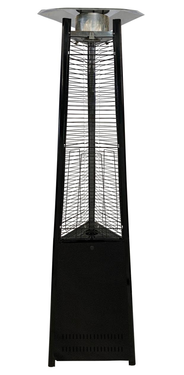 Black Tower of Fire Style Patio Heater